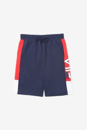 FILA Roy Shorts Navy / Red / White,Mens Clothing | CA.VDQRAI286